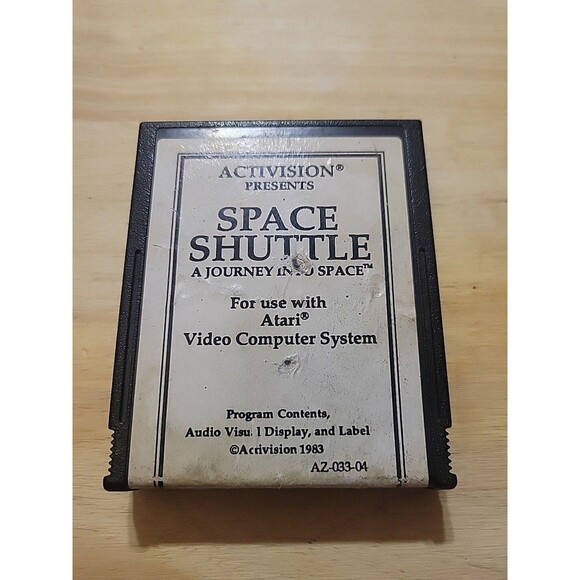 Atari 2600 Space Shuttle A Journey Into By Activision White Label Tested Works - Picture 1 of 4